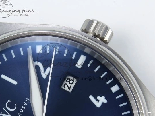 MIROTIME 0401 DailyWear Pilot Mark XX BLSF 1:1 Best Edition Blue Dial on Blue Leather Strap MIYOTA 7022